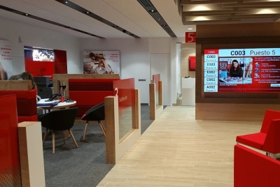 Sector terciario. Oficinas<br>Red de sucursales del Banco de Santander